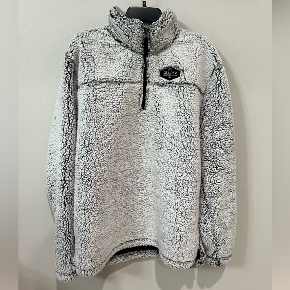 Artisans Glacier National Park Sherpa Quarter Zip Fleece NWOT Large